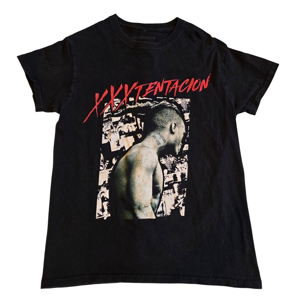 XXXTentacion Graphic T-Shirt Black Rap Merch Small